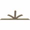 Ekena Millwork Richland Rough Sawn Timber Gable Bracket, Douglas Fir, 108"W x 45"H x 2"D x 6"F, 10/12 Pitch GBW108X45X0206RIC00RDF - alternate 2